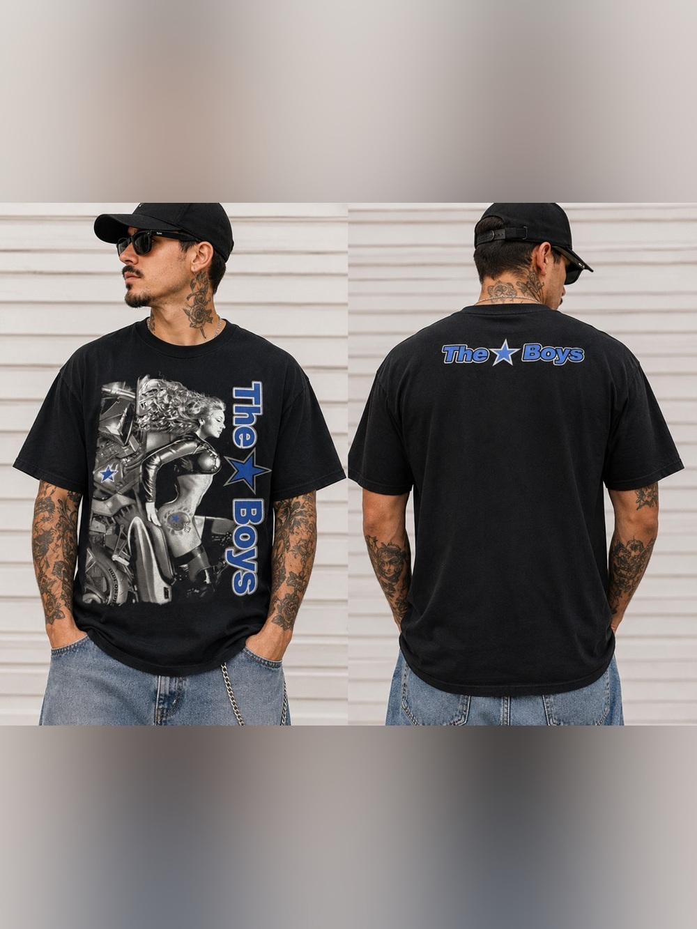 Vintage The Boys Graphic Tee XL Made USA Black Shirt